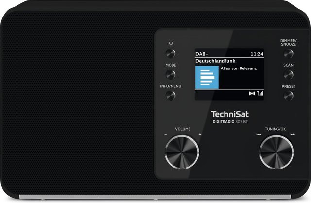 TechniSat DIGITRADIO 307 BT Tischradio mit DAB+, DAB+, UKW, Bluetooth und Weckfunktion in Schwarz - Bild 2