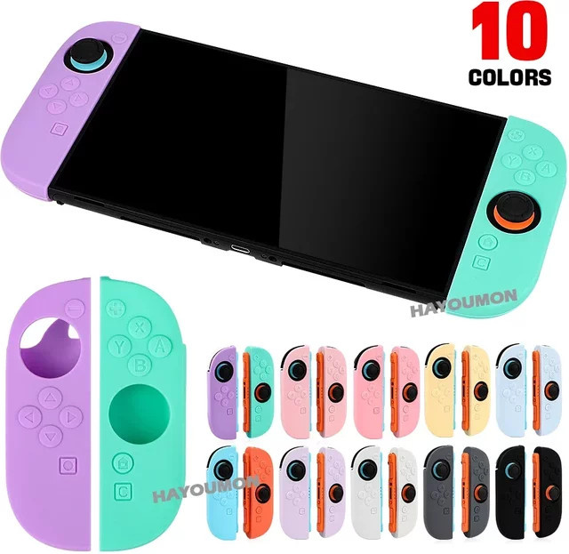 Nintendo Switch Silikon-Schutzhülle für Controller in Mehrfarbig und Pink - Bild 1