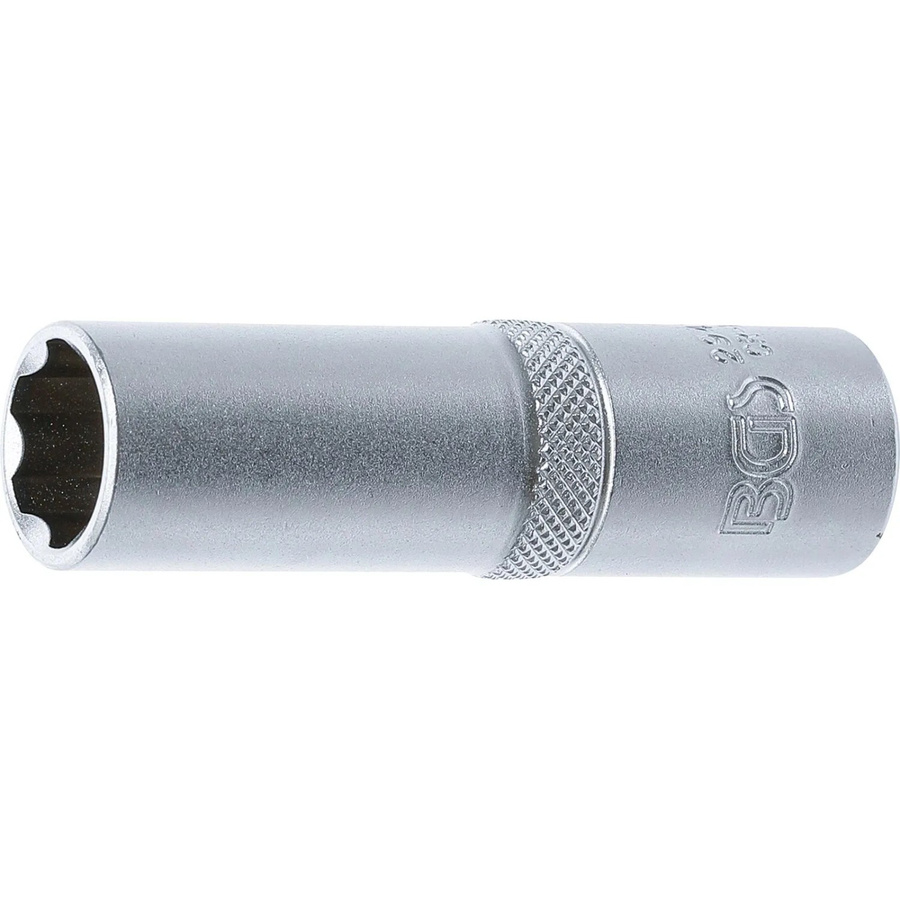 BGS Steckschlüssel-Einsatz Super Lock tief Antrieb Innenvierkant 12,5 mm 1/2 Zoll SW 15 mm aus Edelstahl in Silber - Bild 2