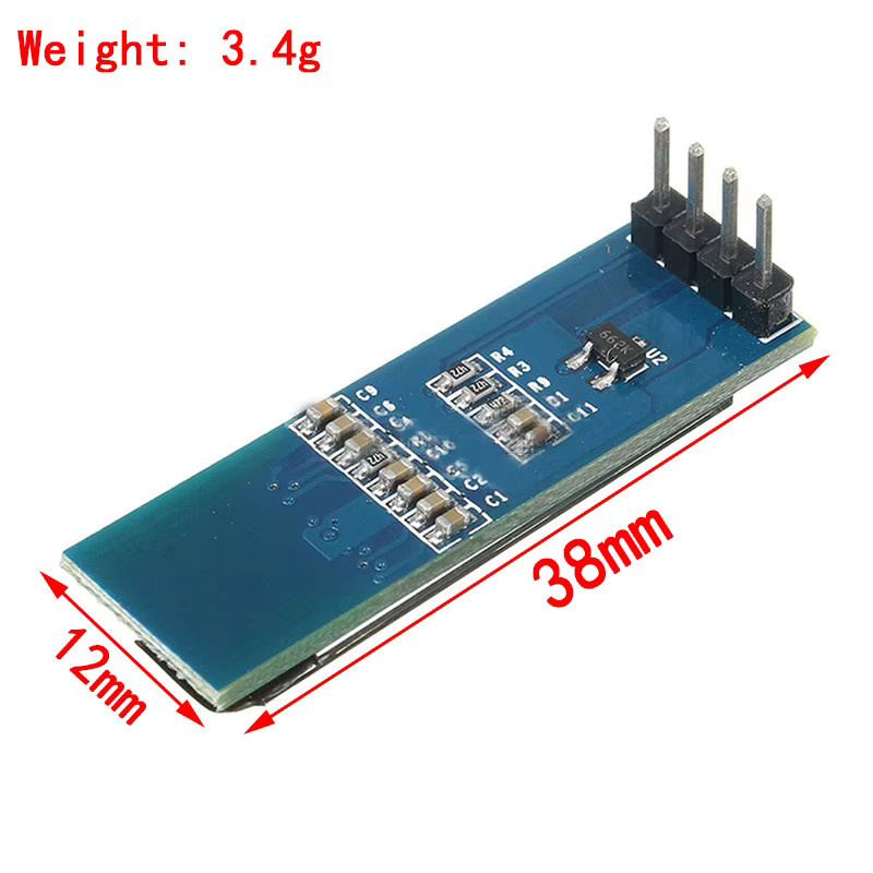 Si Tai&SH OLED Display Modul 0,91 Zoll mit I2C Schnittstelle in Weiß und Blau für Arduino - Bild 2