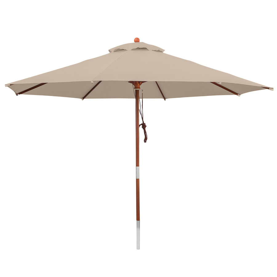 anndora Sonnenschirm rund Macchiato beige mit 3,5 m Durchmesser und UPF 50+ Schutz - Bild 1