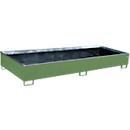 Bauer Regalwanne RW 3300-3 PE mit PE-Einsatz aus Stahl, Resedagrün, B/T/H: 326,2 x 131,2 x 38,3 cm - Bild 2