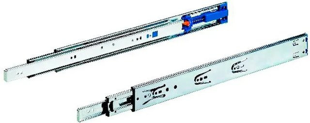 Hettich Kugelpräzisionsvollauszug Silent System aus Stahl in Chrom, Länge: 400 mm - Bild 1
