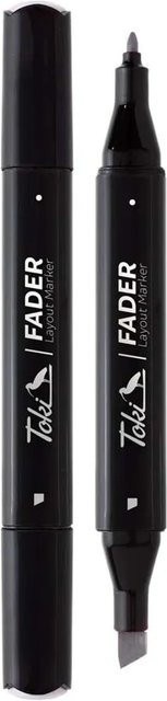 Toki Marker Fader Permanent Marker mit Keilspitze in 66 Farben Cold Grey CGII3 - Bild 1