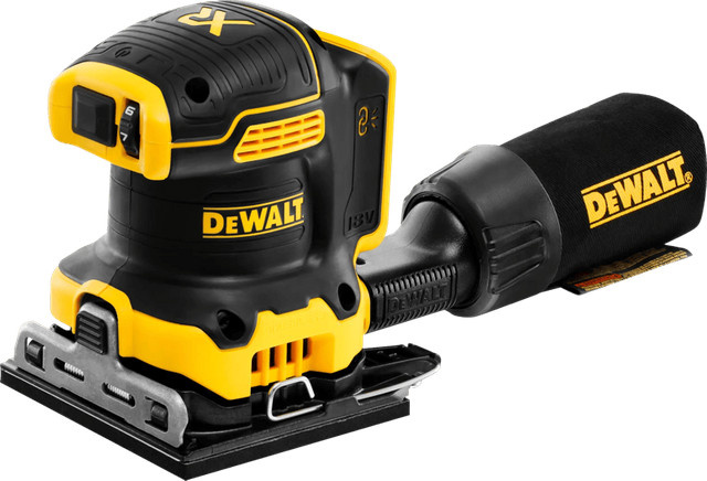 DeWalt Akku-Vibrationsschleifer DCW200NT-XJ 18V bürstenlos in Gelb-Schwarz - Bild 1