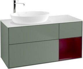 V&B Waschtischunterschrank Finion mit Wandbeleuchtung, Breite: 120 cm, Tiefe: 50,1 cm, Höhe: 50,1 cm, lackiert - Bild 1