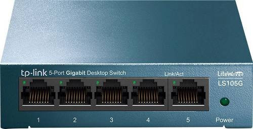 TP-Link LiteWave LS105G Netzwerk-Switch mit 5 Gigabit-Ethernet-Ports in Blau - Bild 1