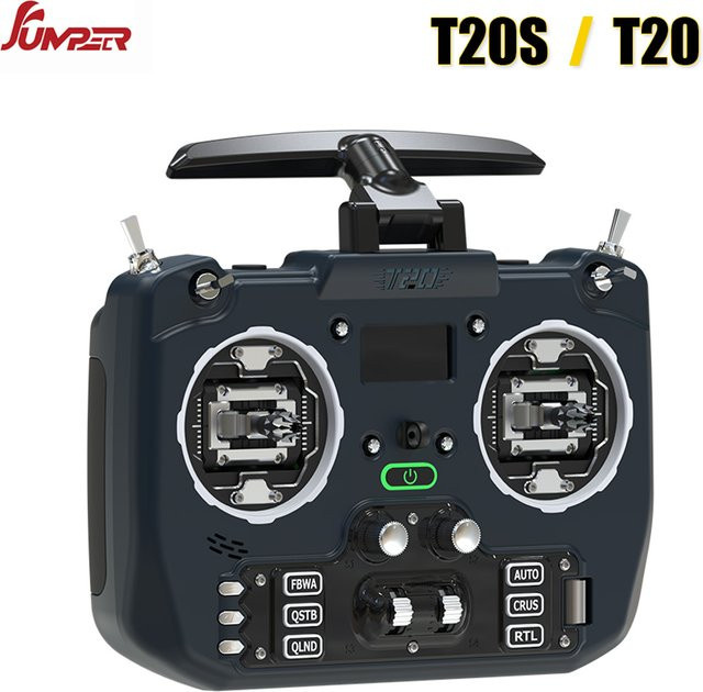Jumper T20S V2 ExpressLRS ELRS Funksender mit Hall/RDC90 Sensor Gimbal und EdgeTX für FPV RC Racer Drone und Flugzeug - Bild 1