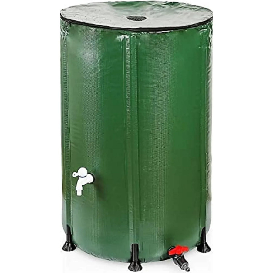 PROREGAL Renata Faltbare Regentonne in Grün mit Filter und Schlauchschnelladapter, 380 Liter, UV-stabiles PVC - Bild 2