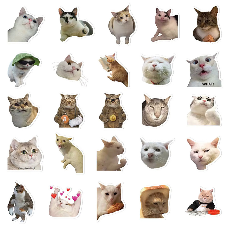 Rspctou Kawaii Katze Graffiti Aufkleber, Dekorative Sammelalbum DIY Schreibwaren - Bild 3