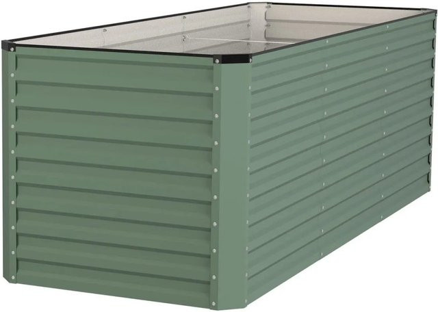 RIVARO Select Hochbeet aus Stahl in Waldgrün mit Silber, B/T/H: 260 x 100 x 90 cm - Bild 1