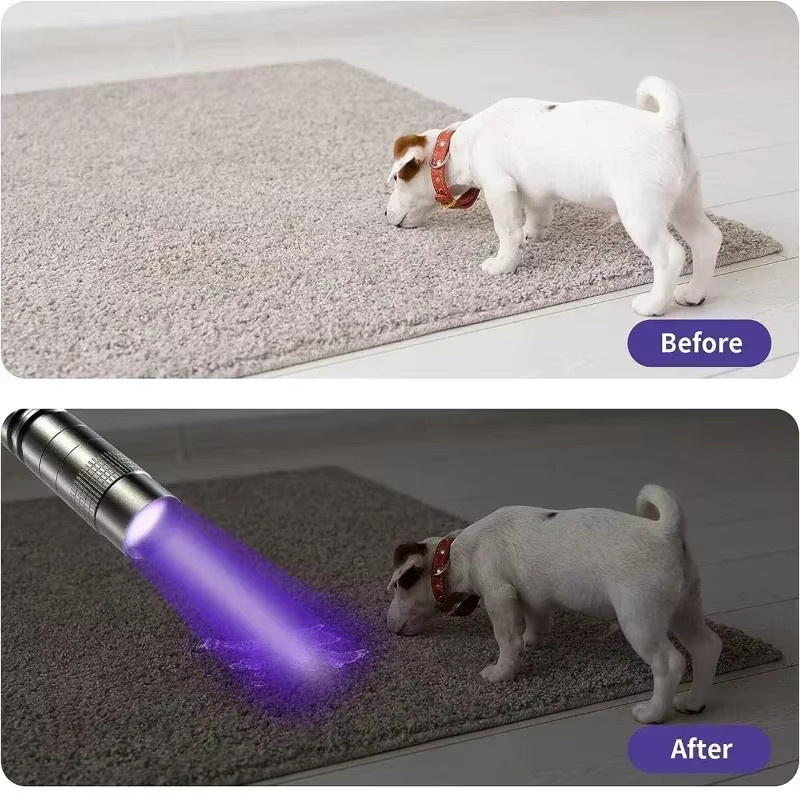 BALDR UV-Taschenlampe mit 365 nm Wellenlänge und Stiftclip für Skorpion- und Urin-Detektion, violettes Licht, AAA-Batteriebetrieben - Bild 2
