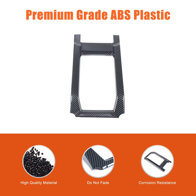 Suetlcoity Becherhalter Abdeckung in Carbon-Faser-Optik für Toyota Yaris Kreuz 2024 2025, Schwarz - Bild 2