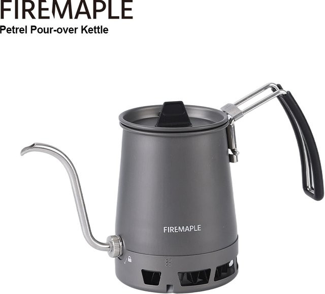 Fire-Maple Petrel Pour-Over Kaffeekessel mit Schwanenhals-Ausgießer und abnehmbarem Griff in Petrol - Bild 1