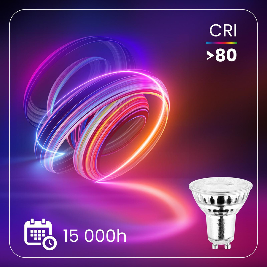 10er Set Lumiled LED-Birnen GU10 Reflektor PAR16 6W 580Lm 3000K Warmweiß - Bild 3