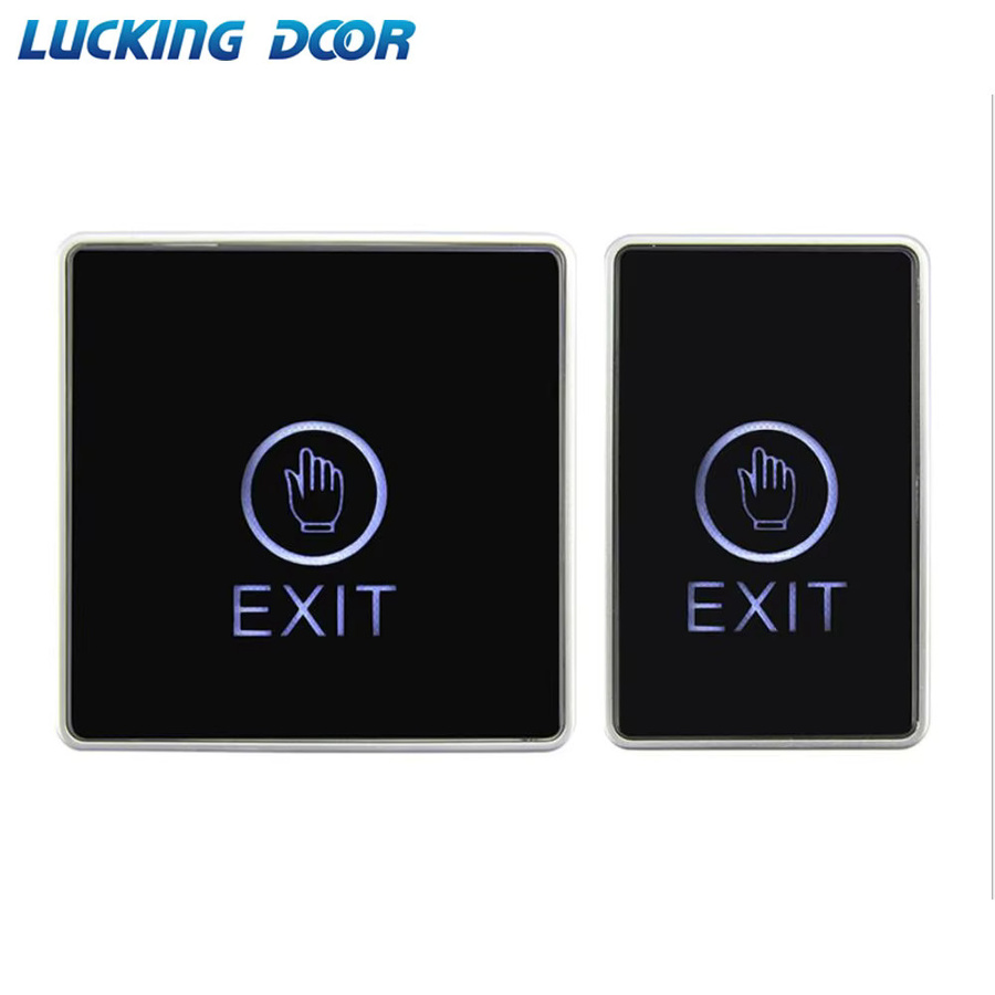 LUCKING DOOR Infrarot-Kontaktloser Türöffner mit LED-Anzeige und hintergrundbeleuchtetem Berührungssensor-Ausgangsschalter, B/H: 86 x 50 mm - Bild 3