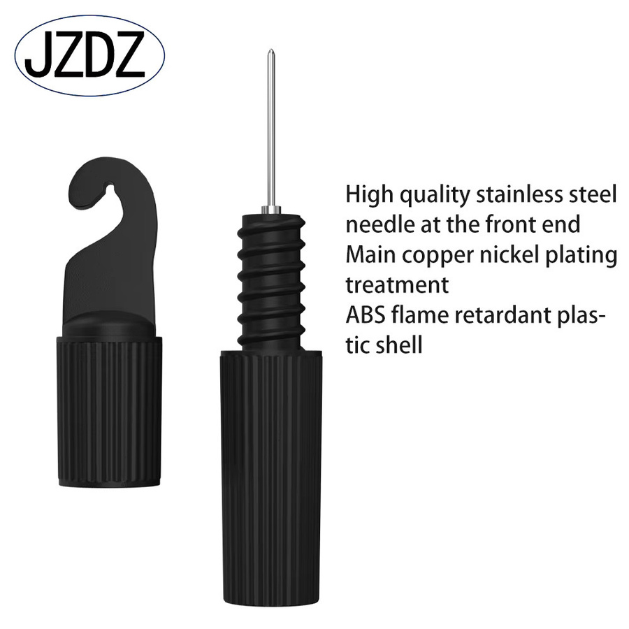 JZDZ 2er-Set Multimeter Test Sonden mit 4mm Jack und Draht-Piercing Funktion, Schwarz - Bild 3