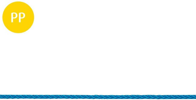 Conacord Polypropylen Multifil Seil geflochten Blau Durchmesser: 3 mm Meterware - Bild 1