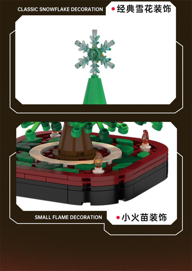 Linyi toy Bausatz Dorf Winter Weihnachten - Bild 2