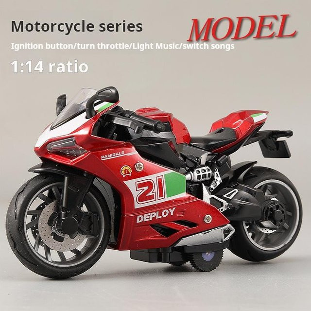Linyi toy car Motorrad Rennmodell, 1:24, Metall, ab 14 Jahre - Bild 1
