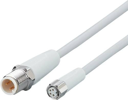 ifm electronic Verbindungsleitung EVF248 mit Stecker und Buchse, gerade, 4-polig, Länge: 0,3 m - Bild 1