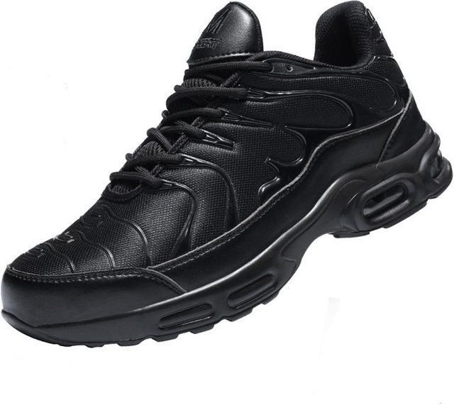 Shoekeeper Sicherheitsschuhe Arbeitssneaker für Herren mit Stahlkappe und durchtrittsicherer Sohle, Farbe: Schwarz, Größe: 43 - Bild 1