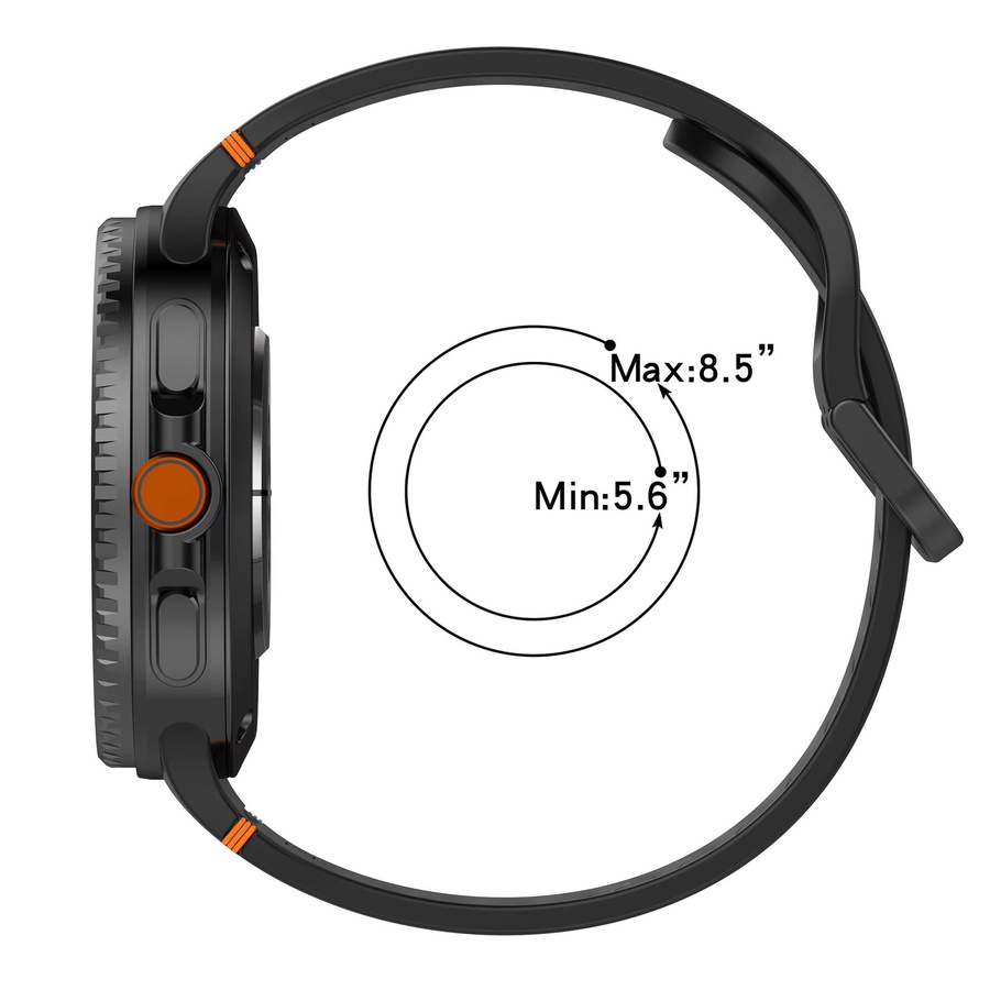 Samsung Uhrenarmband Silikon, Schwarz, Unisex - Bild 3