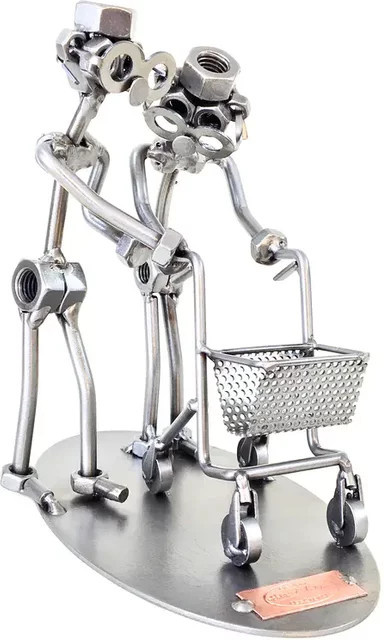 Schraubenmännchen Altenpfleger Pflegefachmann von Hinz & Kunst in Silber aus Metall - Bild 1