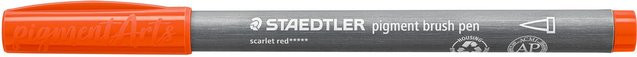 Staedtler Pigment Brush Pen in Scharlachrot - Bild 1