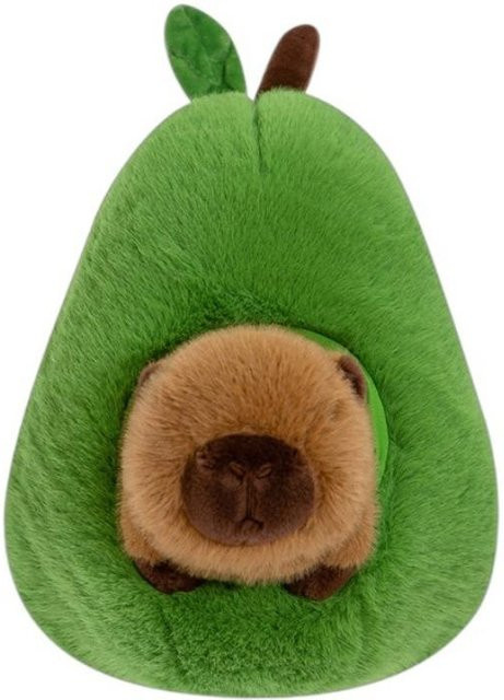 Capybara Avocado Plüschtier Puppe, Schlafkissen, 35cm, ab 3 Jahre - Bild 1