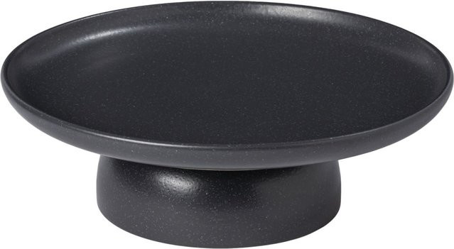Costa Nova Fußteller Pacifica aus Keramik, Schwarz, 3er Pack, Durchmesser: 26,8 cm, Höhe: 8,9 cm - Bild 1