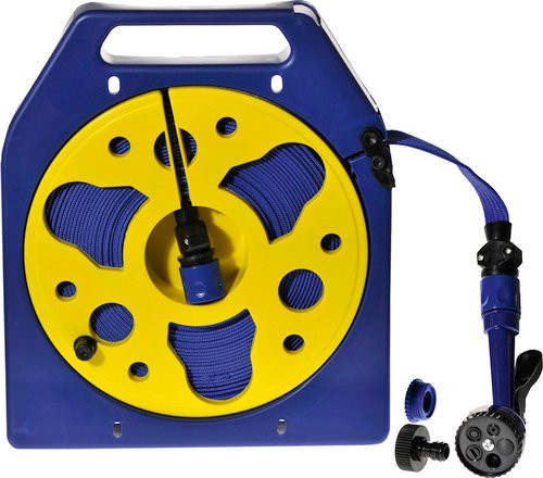 Yachticon Bewässerungsschlauch aus PVC, blau, Länge: 15 m - Bild 1