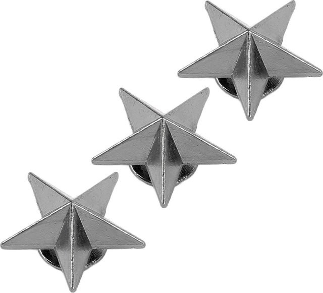 50er Set ZuiyouSports1 Sternnieten aus Legierung in Silber mit 4mm Schlitzschrauben, 16mm 5-zackige Sterne für Lederhandwerk und Kleidung - Bild 1