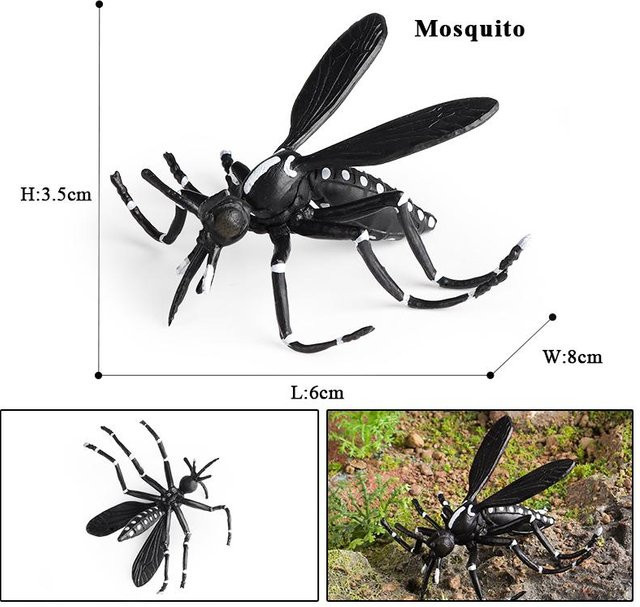 Oenux Wild Insekten Tiere Modell Actionfiguren PVC 3-6 Jahre - Bild 1