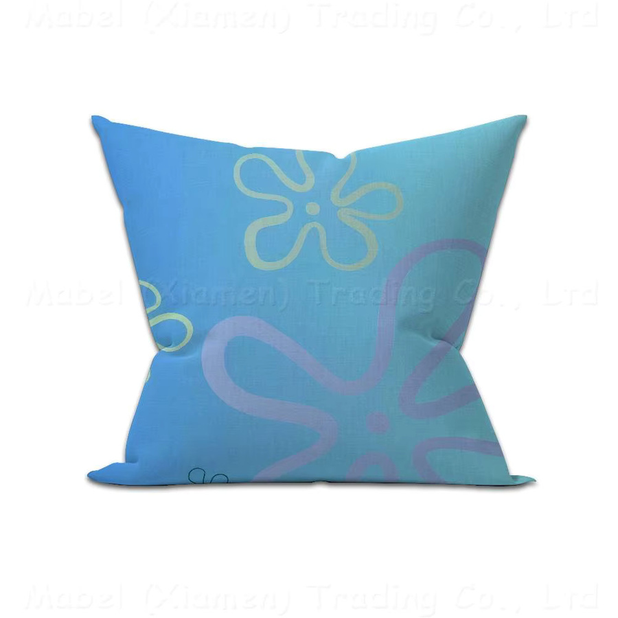 Dekorativer SpongeBob Schwammkopf Kissenbezug für Sofa und Wohnzimmer, quadratisch, Breite: 30 cm, Höhe: 30 cm - Bild 4
