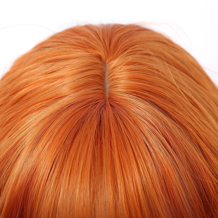 EASIHAIR Perücke, kurzer Bob, orange, gewellt, mit Pony, Damen - Bild 3