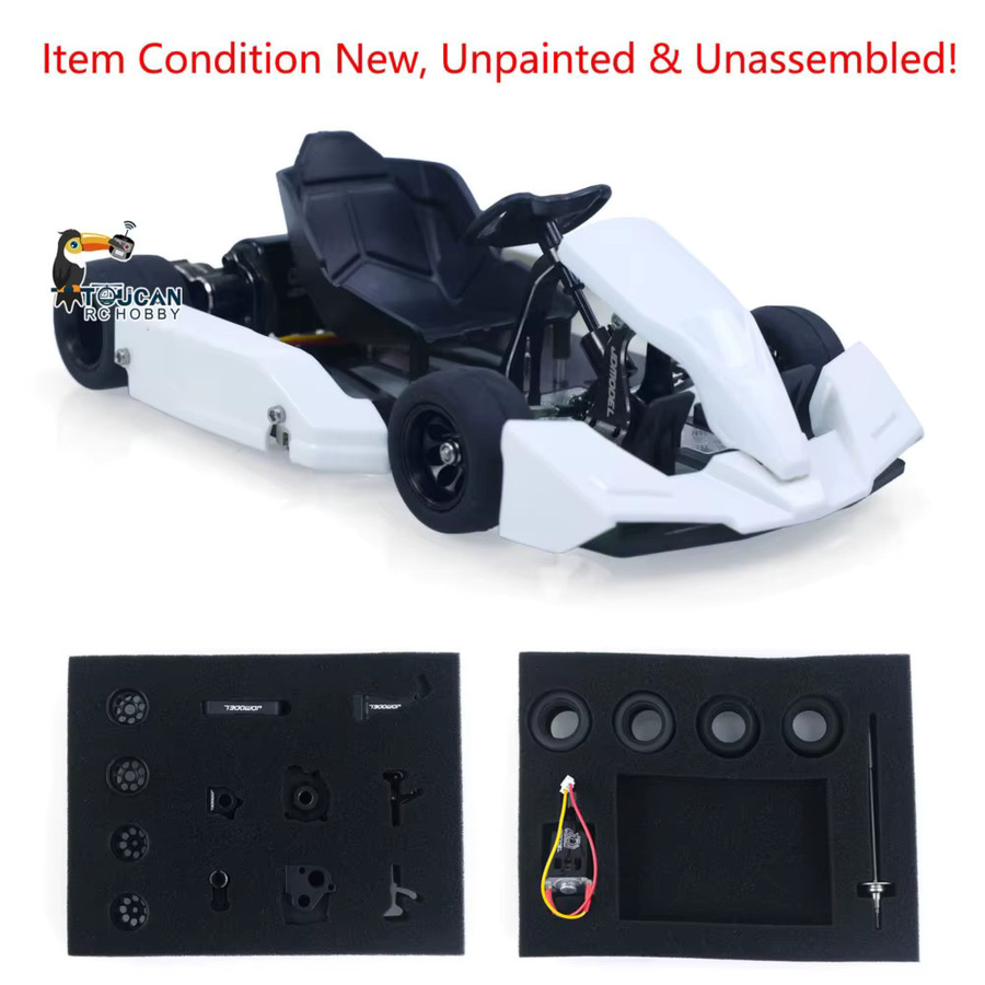 TOUCAN RC HOBBY KIT JDM 298A 298B, RC Go-Kart, 1:10, ferngesteuert, ab 14 Jahren - Bild 2
