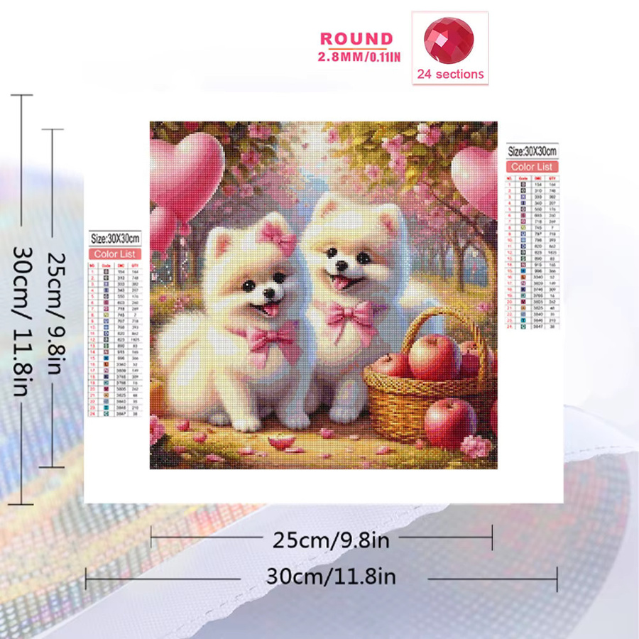 Evershine Diamant Malerei Hund Tier, Diamant Mosaik Kreuz Stich Handwerk Kit - Bild 2