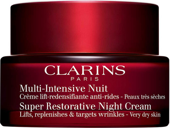 Clarins Multi-Intensive Nuit Crème, Gesichtscreme mit Retinol, Reife Haut