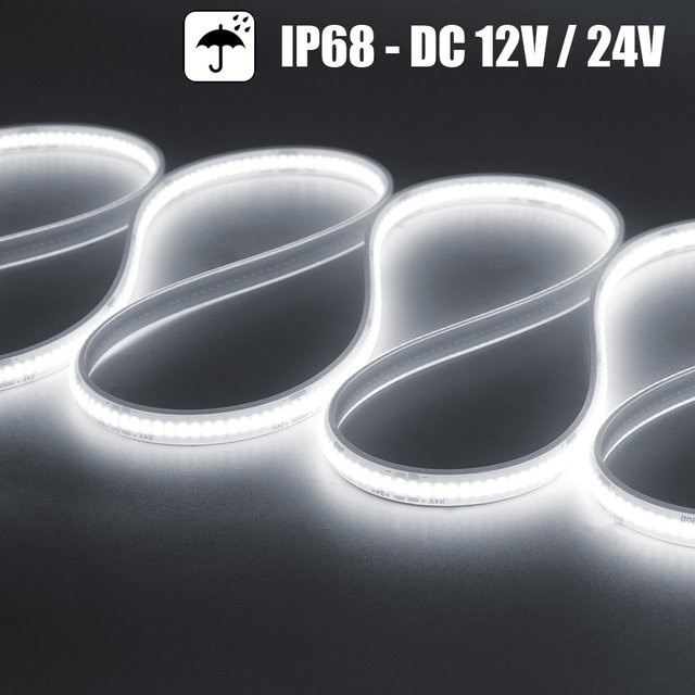 HEGEHE COB LED-Streifen IP68 Wasserdicht 12V Flexibles LED-Band für Heimdekoration - Bild 1