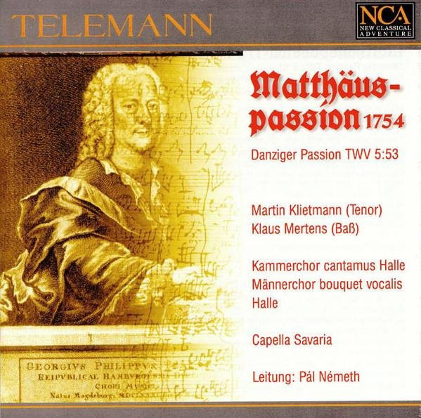 Telemann: Matthäus-Passion, Klietmann, Mertens, Nemeth, CD - Bild 1