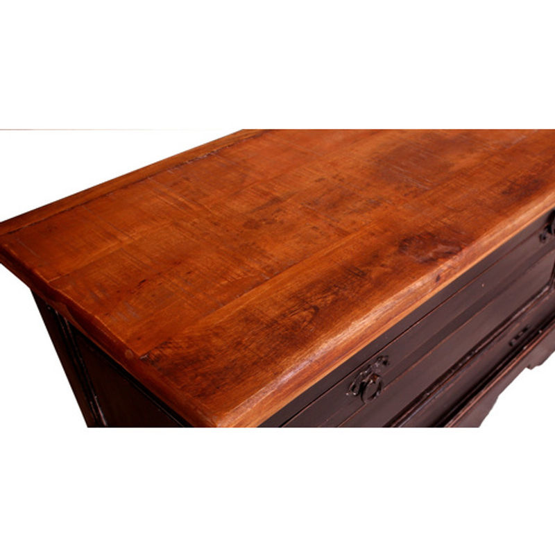 SIT Schuhschrank CORSICA aus Mangoholz und MDF, 1-türig, Schwarz/Braun, B/T/H: 40 x 22 x 85 cm - Bild 3
