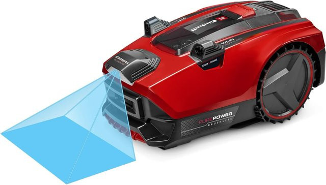 Einhell Freelexo Cam Plus 600 Mähroboter mit Kamera und GPS, Rot-Schwarz, für Flächen bis 600 m² - Bild 2