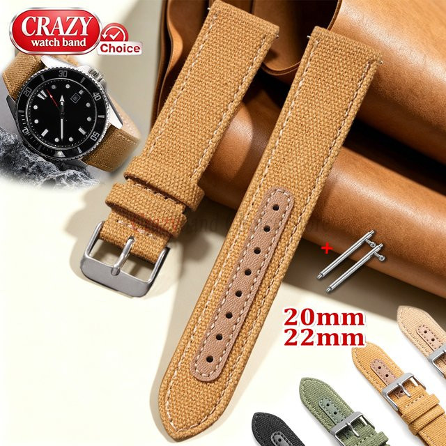crazyband Uhrenarmband Textil/NATO, Edelstahl, Unisex - Bild 1