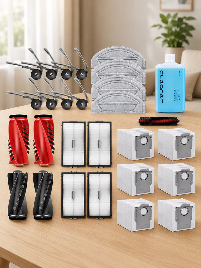 Roborock Ersatzteil-Set für Saros 20 Sonic und S10 MaxV Ultra mit Hauptbürste, Hepa-Filter und Wischtuch aus Kunststoff - Bild 4