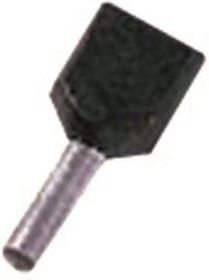 Intercable Zwillings-Aderendhülse ICIAE1518Z 2 x 1,5qmm 18mm Schwarz - Bild 1