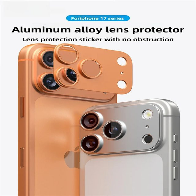 Kamerafolie aus Ultra-HD-Legierung und Metall für iPhone Air 17 Pro Max in Purple, kratzfestes gehärtetes Glas mit Linsenring-Schutz - Bild 1