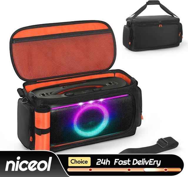 Stoßfeste Tragetasche mit Schultergurt für JBL PartyBox On The Go 2 Lautsprecher in Schwarz - Bild 1