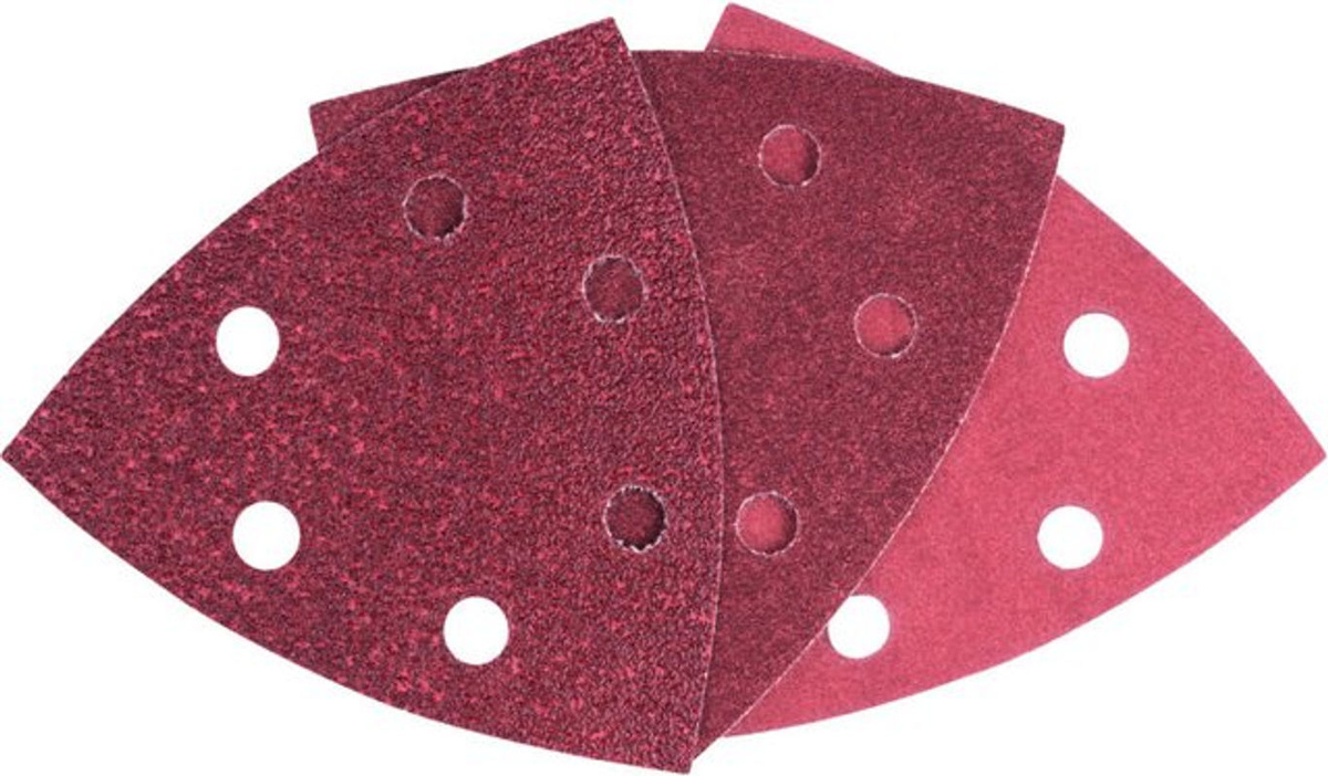 Bosch Schleifblatt-Set für Delta-Schleifer für Holz und Metall, Körnung 60 bis 240, Farben: Grün und Rot, Durchmesser: 93 mm - Bild 2