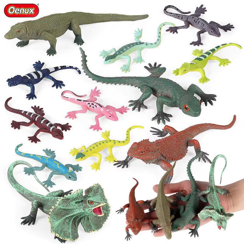 Oenux Wild Reptil Insekt Tiere Modell, Actionfiguren, 12-teiliges Set - Bild 2